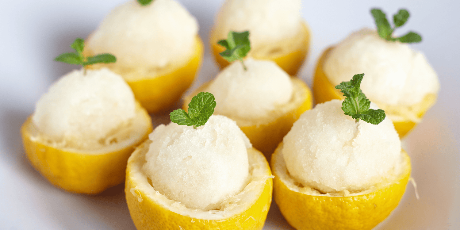 Zitronen-Basilikum Sorbet - duve.de
