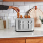 KitchenAid 4-Scheiben Toaster 5KMT4109 Paket 3, 2 Sandwichzangen + 2 Brötchenaufsätze