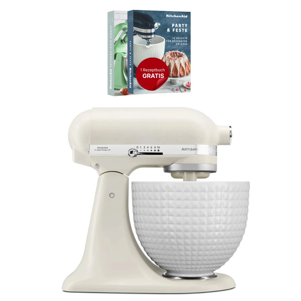 Monochrome Collection: KitchenAid Artisan 4,7 Liter Porcelain White KSM156 Küchenmaschine