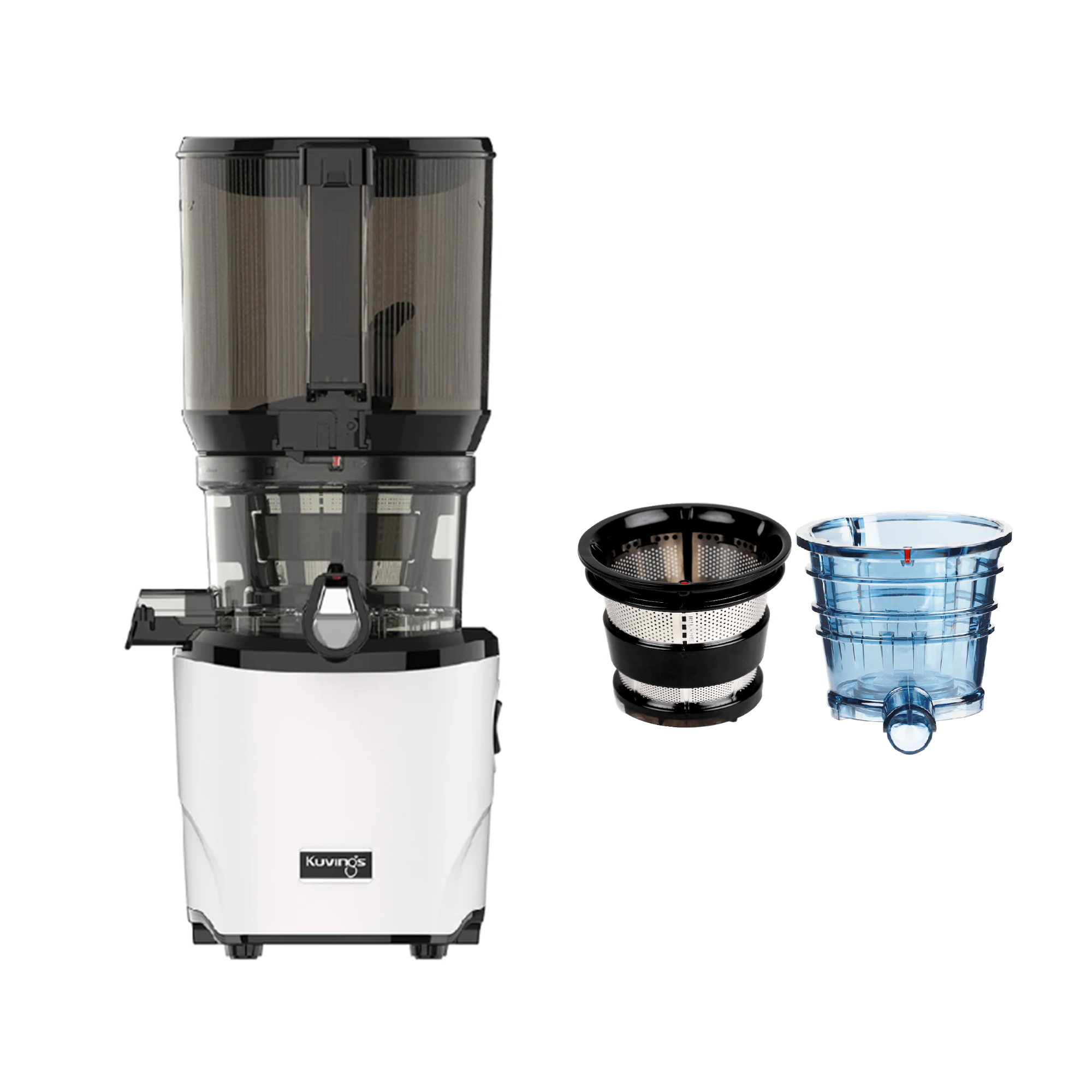 Kuvings Auto10S Slow Juicer mit Creme & Smoothie Strainer-Weiß