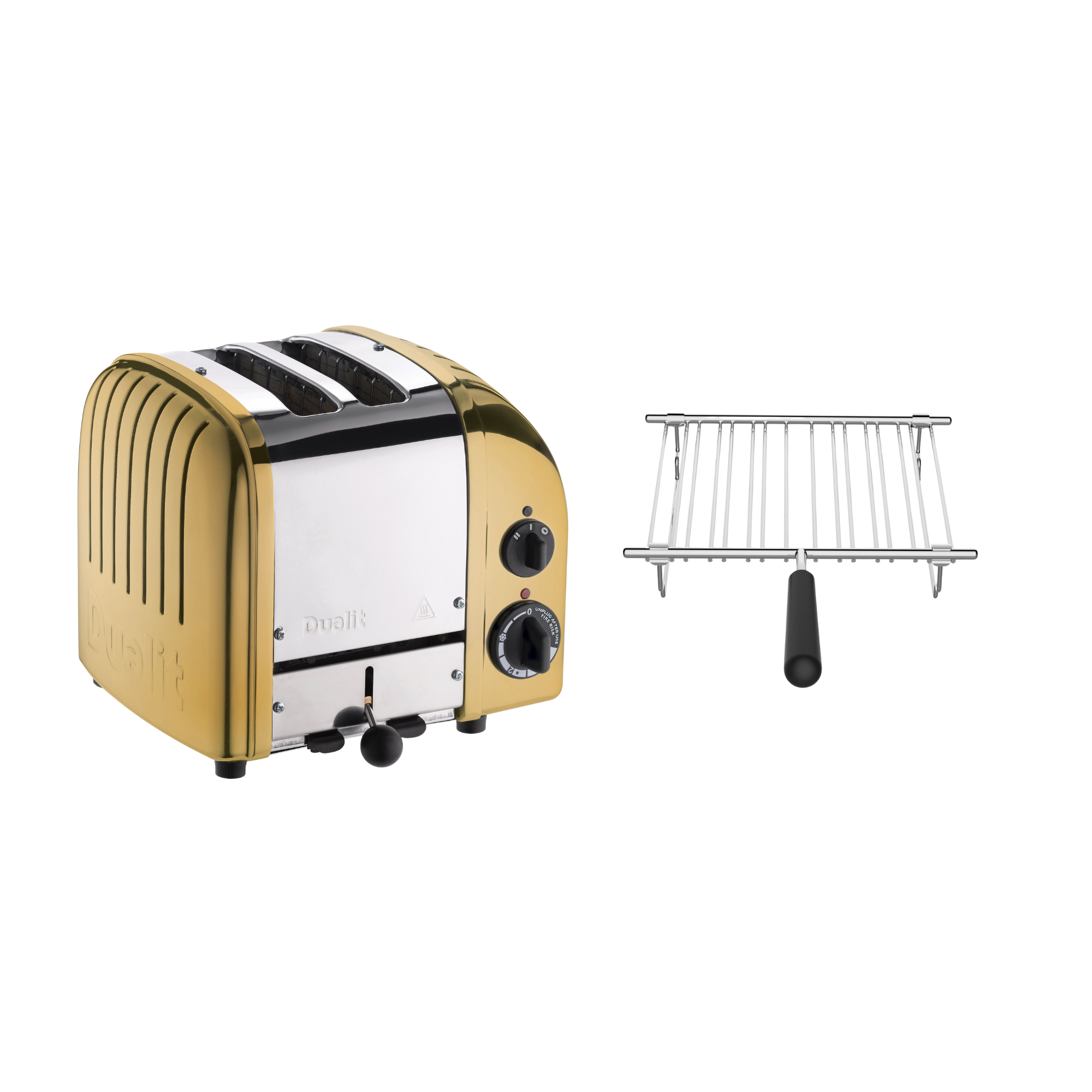 Dualit Toaster Paket 1, 2er Toaster mit Brötchenaufsatz