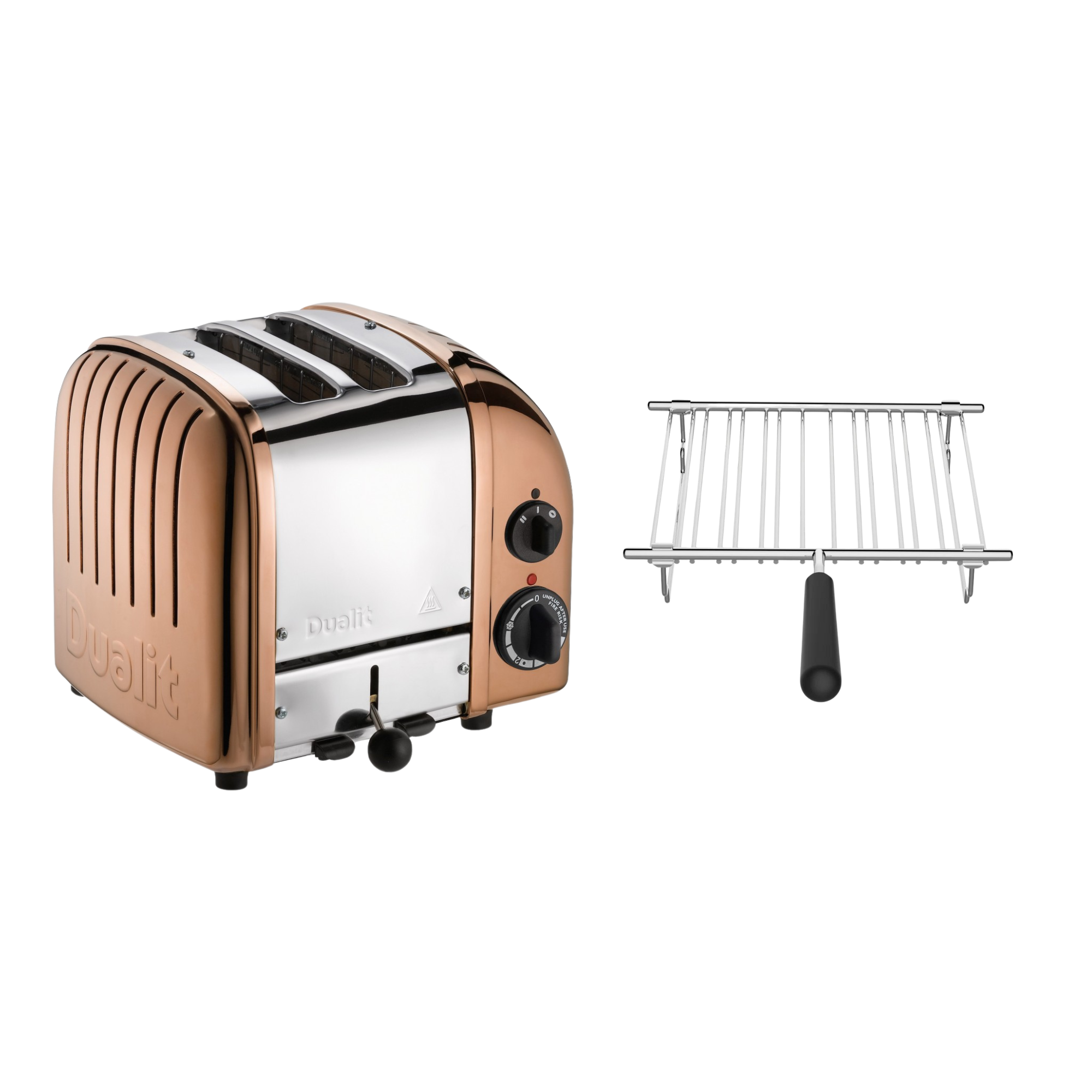 Dualit Toaster Paket 1, 2er Toaster mit Brötchenaufsatz