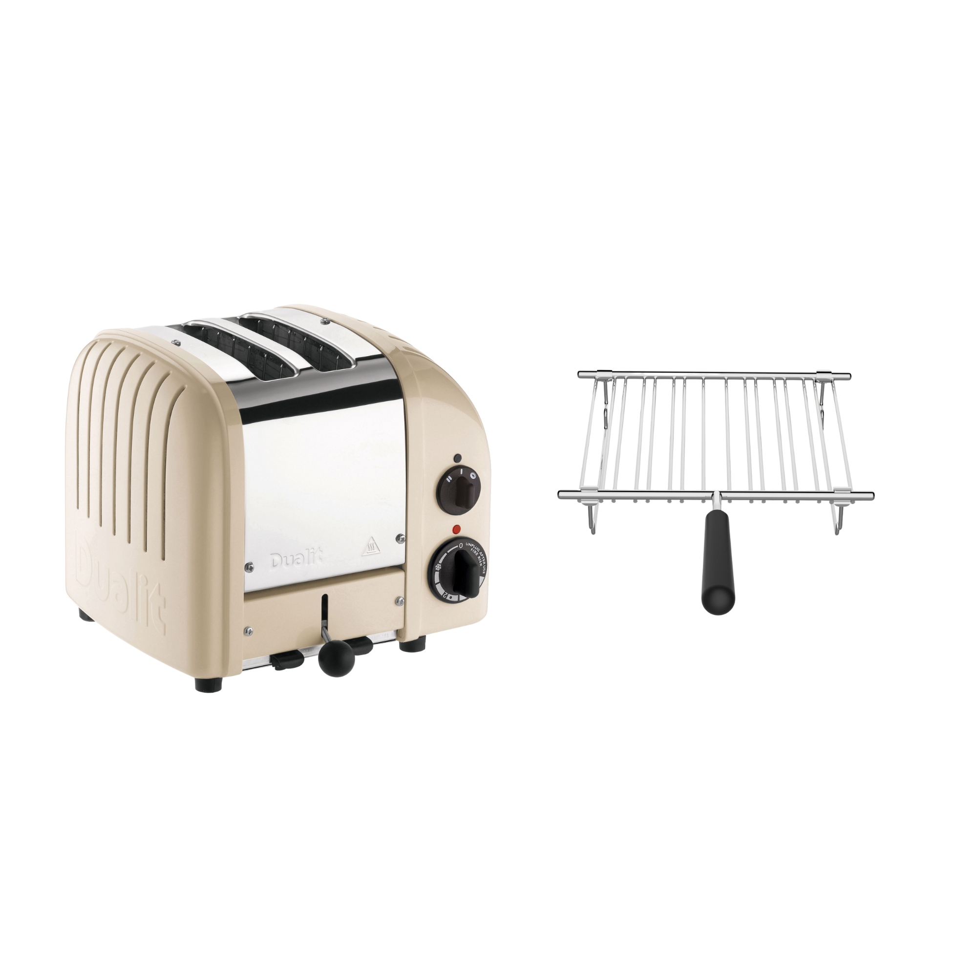 Dualit Toaster Paket 1, 2er Toaster mit Brötchenaufsatz