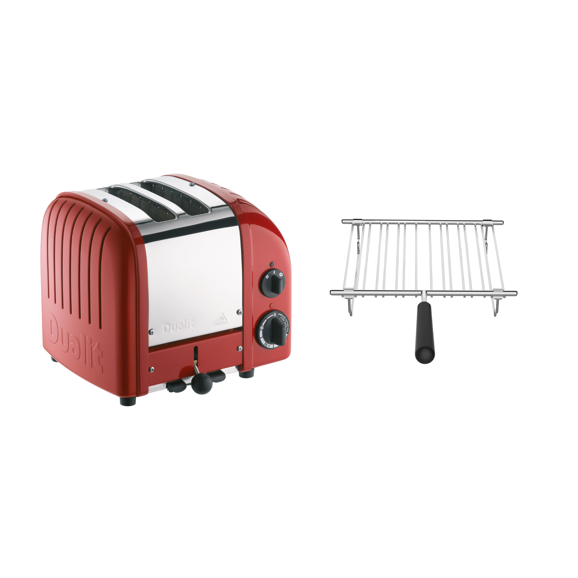 Dualit Toaster Paket 1, 2er Toaster mit Brötchenaufsatz