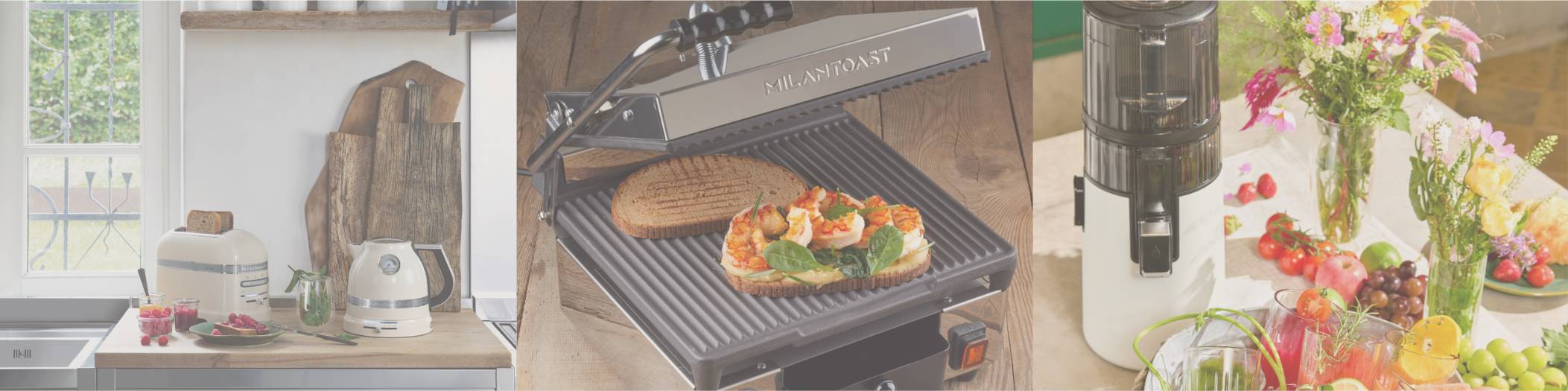 KitchenAid Wasserkocher KitchenAid Toaster, Milantoast Kontaktgrill, Hurom Entsafter