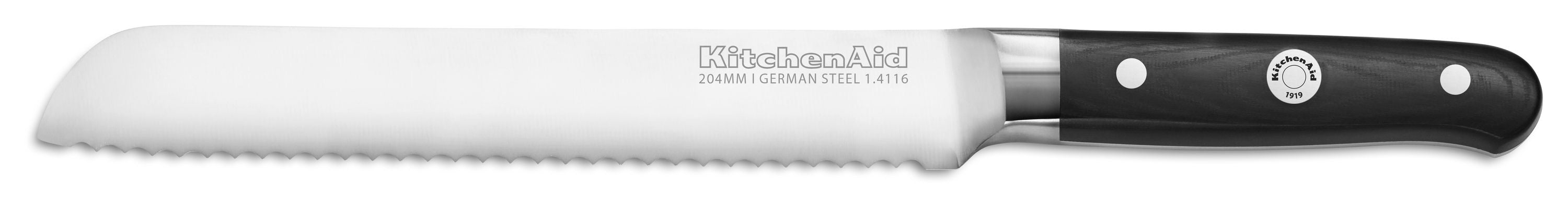 KitchenAid Brot-Backschüssel 5KSM2CB5BGS Grey Speckle mit KitchenAid Brotmesser KKFTR8BRWM
