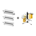 Bundle KitchenAid Nudelvorsatz mit 3 Walzen 5KSMPRA und GEFU Pastatrockner