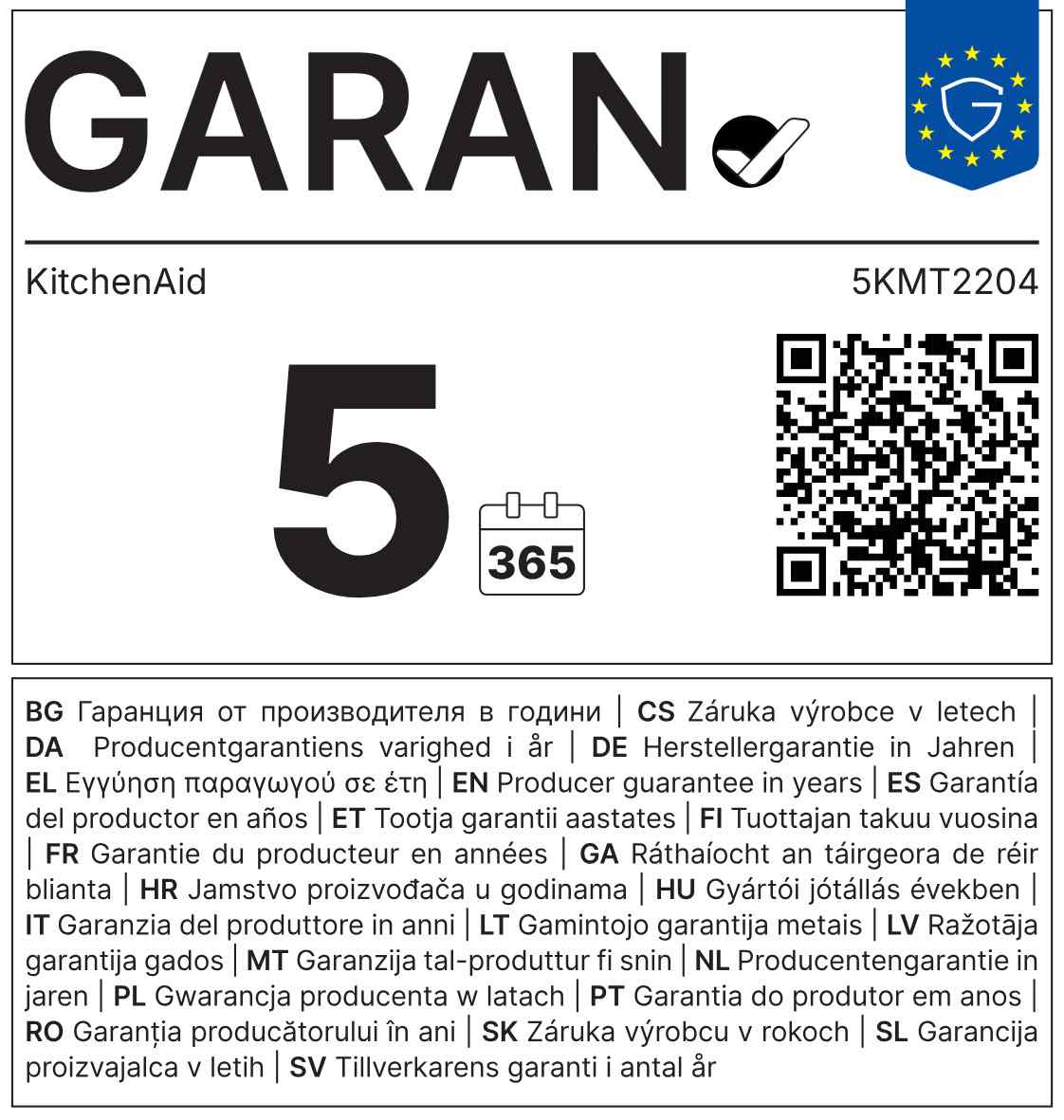 Garantielabel