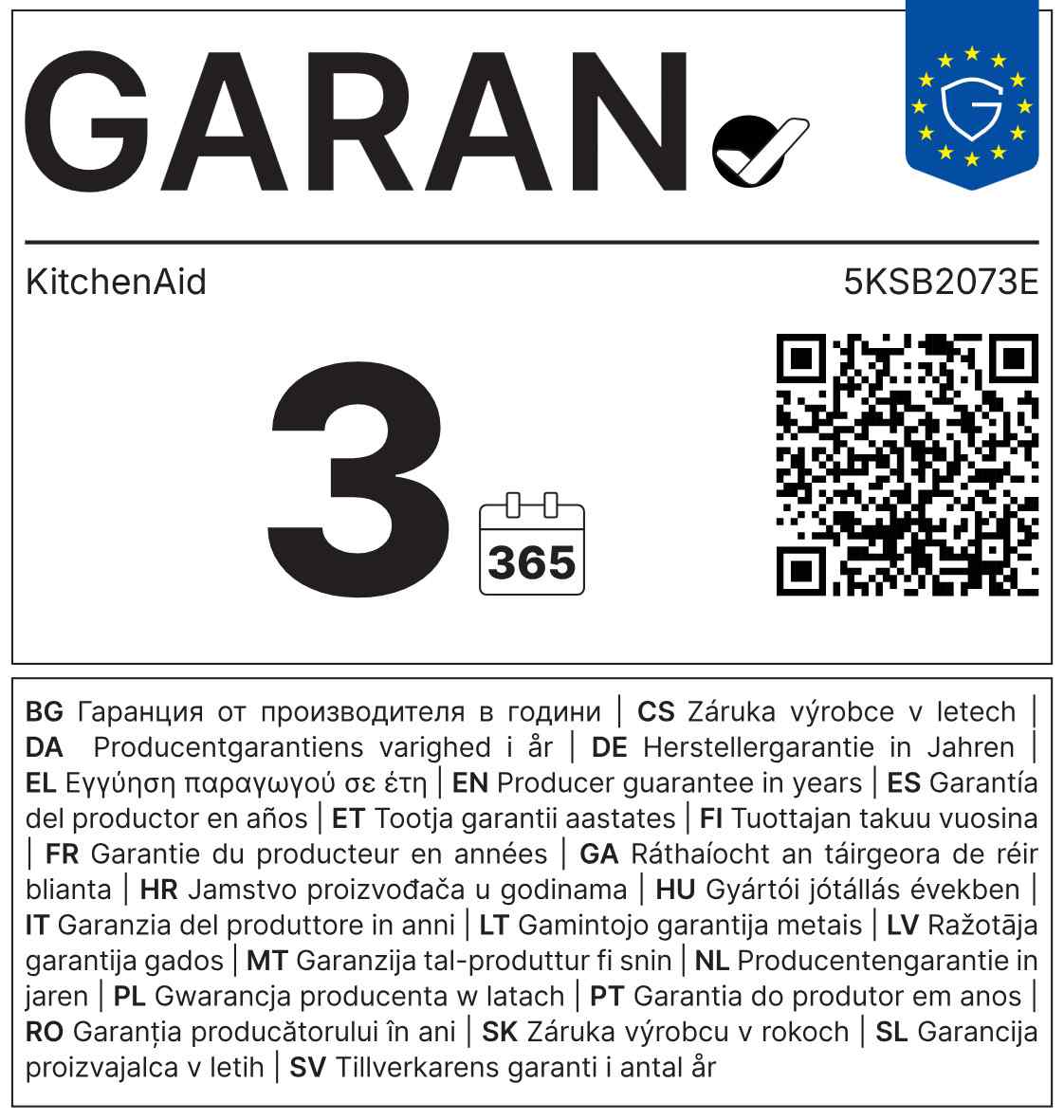 Garantielabel