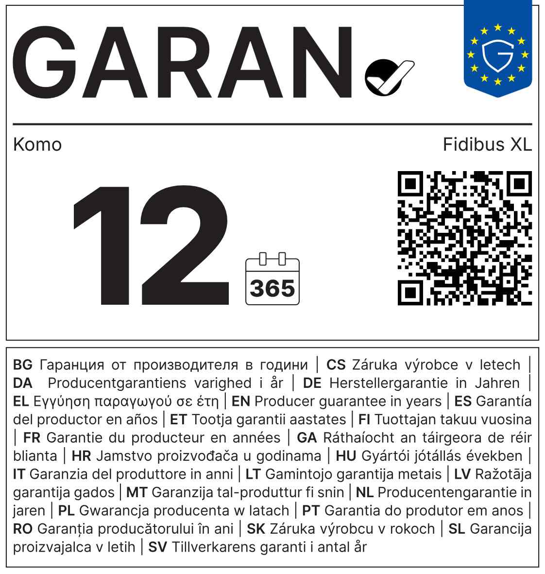 Garantielabel