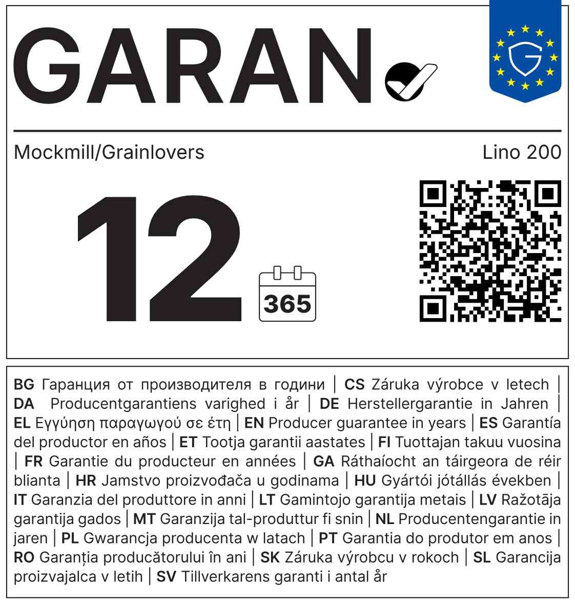 Garantielabel