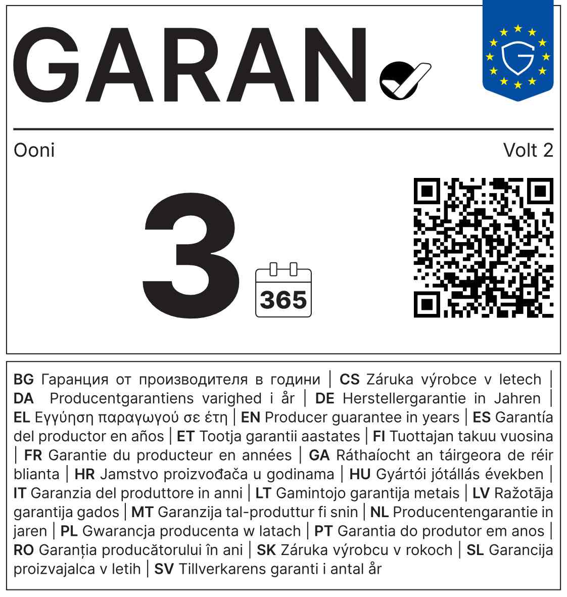 Garantielabel