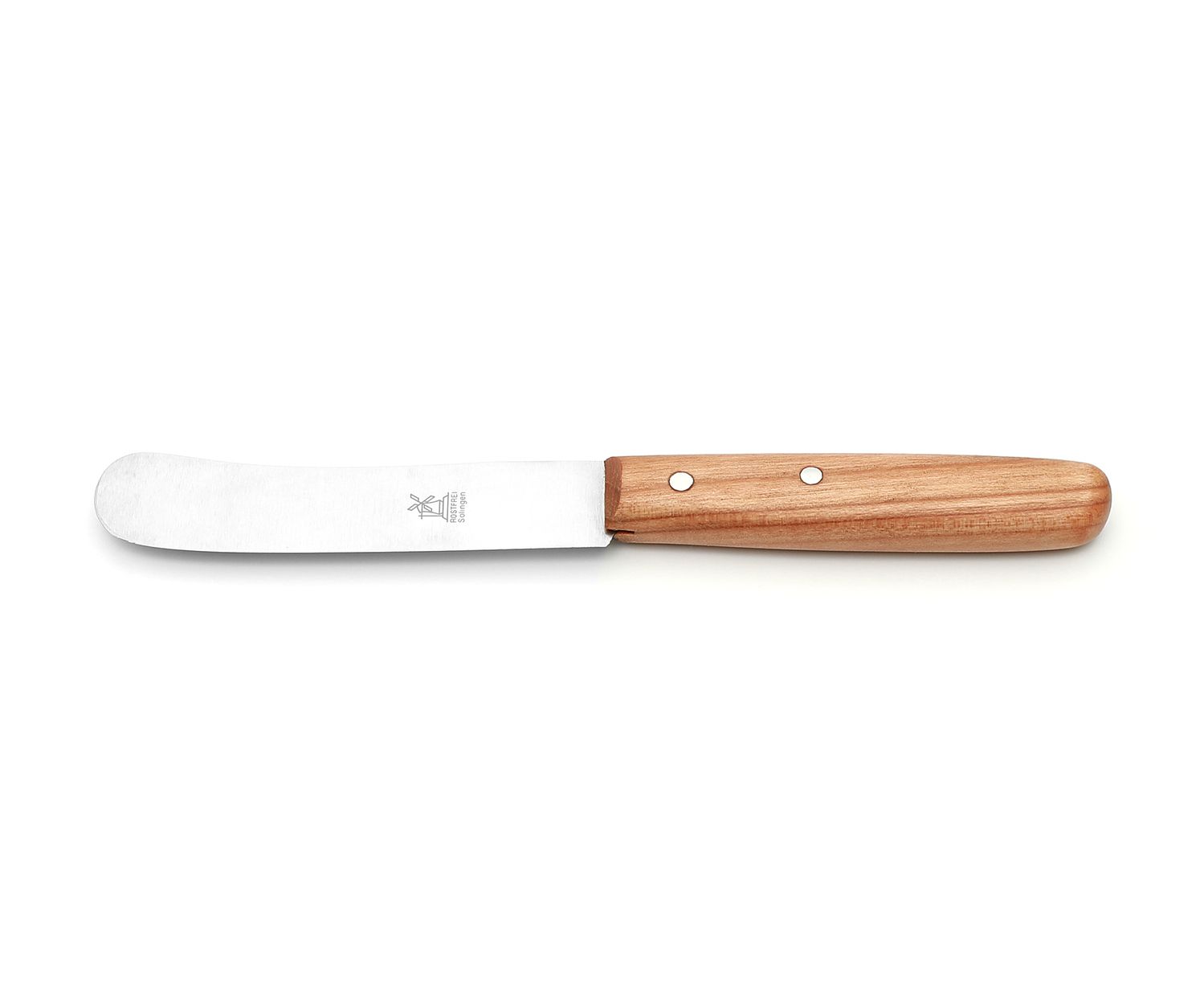 Windmühlenmesser Frühstücksmesser Buckels, rostfrei-Kirschholz