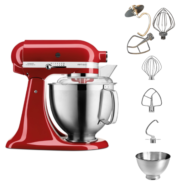 KitchenAid 4,8 L 5KSM185 Artisan Küchenmaschine Tschimmlover TschimmWhip,TschimmHook,TschimmBeat